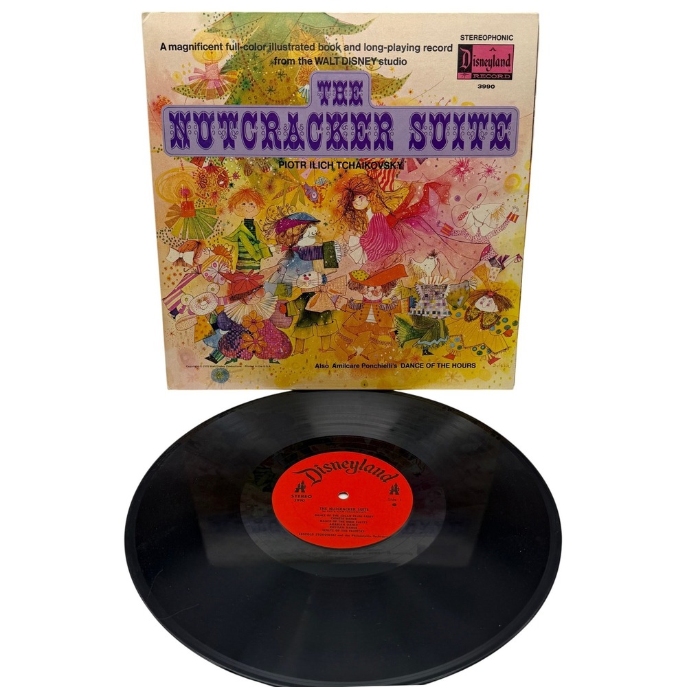 Vintage 1970 Disneyland Record The Nutcracker Suite Tchaikovsky Vinyl Book 3990